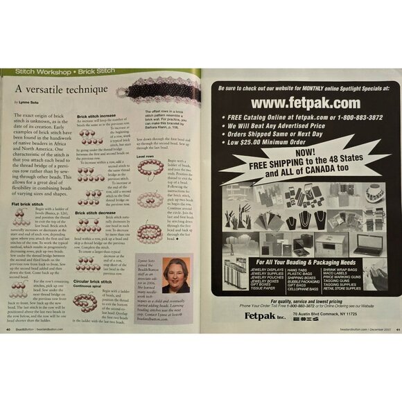 Bead And Button Magazine December 2007 Stitch A Dazzling Crystal Necklace - Picture 5 of 16